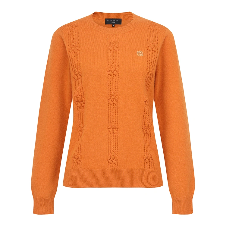 Áo knit golf nữ — St Andrews (Cam) | Seoul Golf Fashion