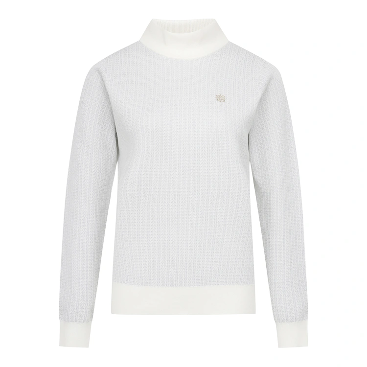 Áo knit golf nữ — St Andrews (Trắng) | Seoul Golf Fashion