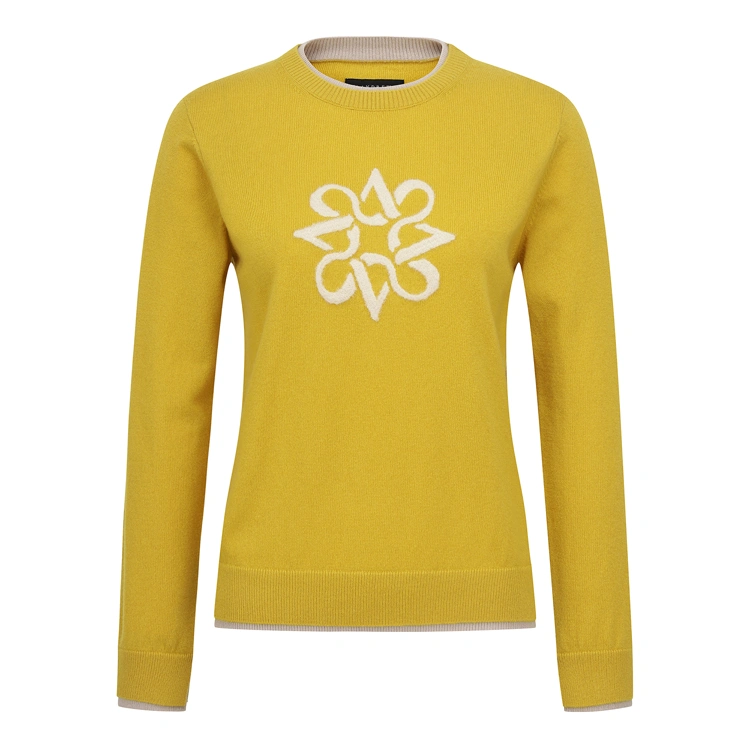 Áo knit golf nữ — St Andrews (Vàng) | Seoul Golf Fashion