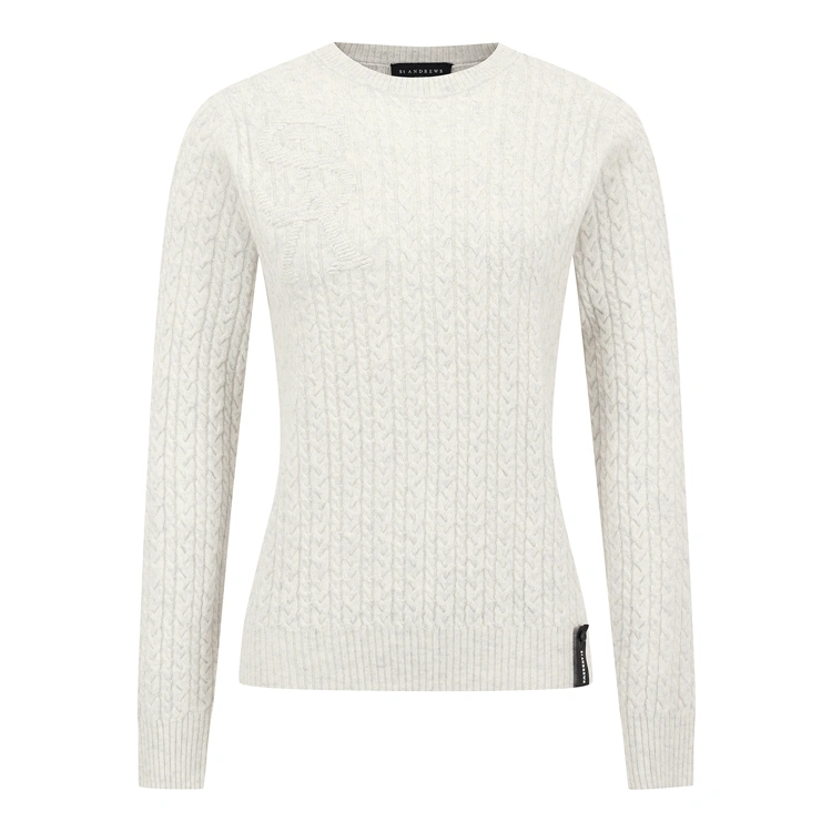 Áo knit golf nữ — St Andrews (Ngà) | Seoul Golf Fashion