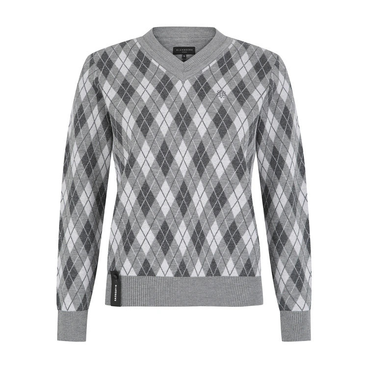 Áo knit golf nữ — St Andrews (Xám) | Seoul Golf Fashion