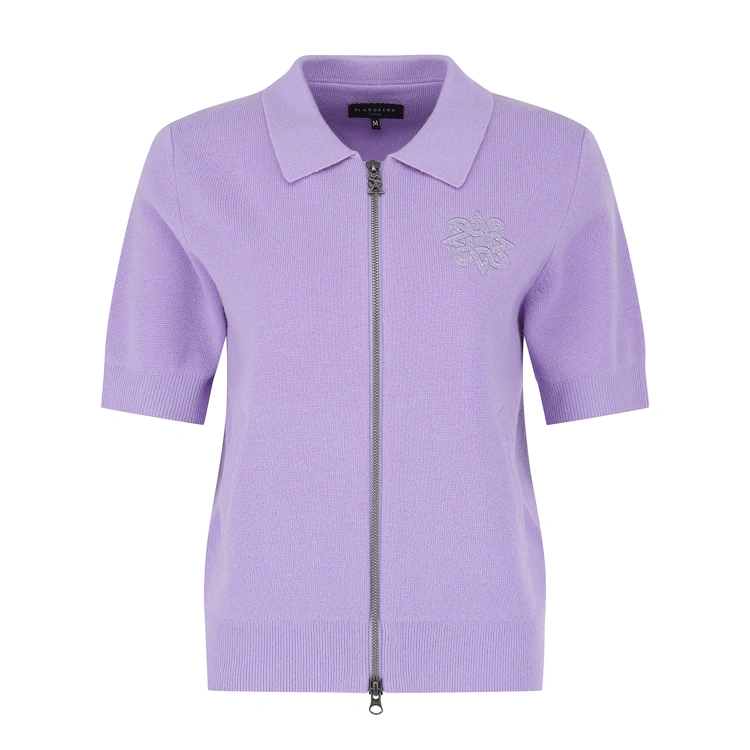 Áo knit golf nữ — St Andrews (Tím) | Seoul Golf Fashion