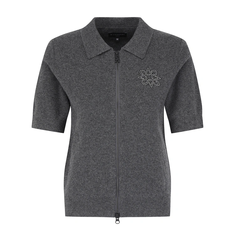Áo knit golf nữ — St Andrews (Xám) | Seoul Golf Fashion