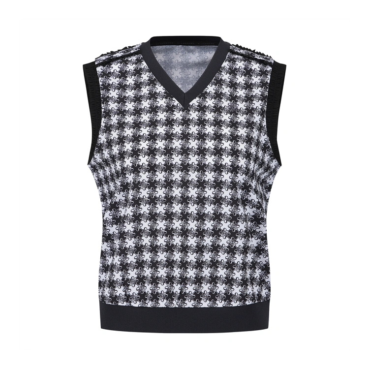 Áo vest golf nữ — St Andrews (Đen) | Seoul Golf Fashion
