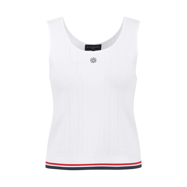 Áo vest golf nữ — St Andrews (Trắng) | Seoul Golf Fashion