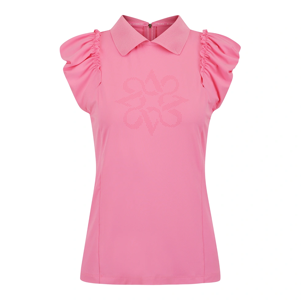 Áo vest golf nữ — St Andrews (Hồng) — St Andrews | Seoul Golf Fashion