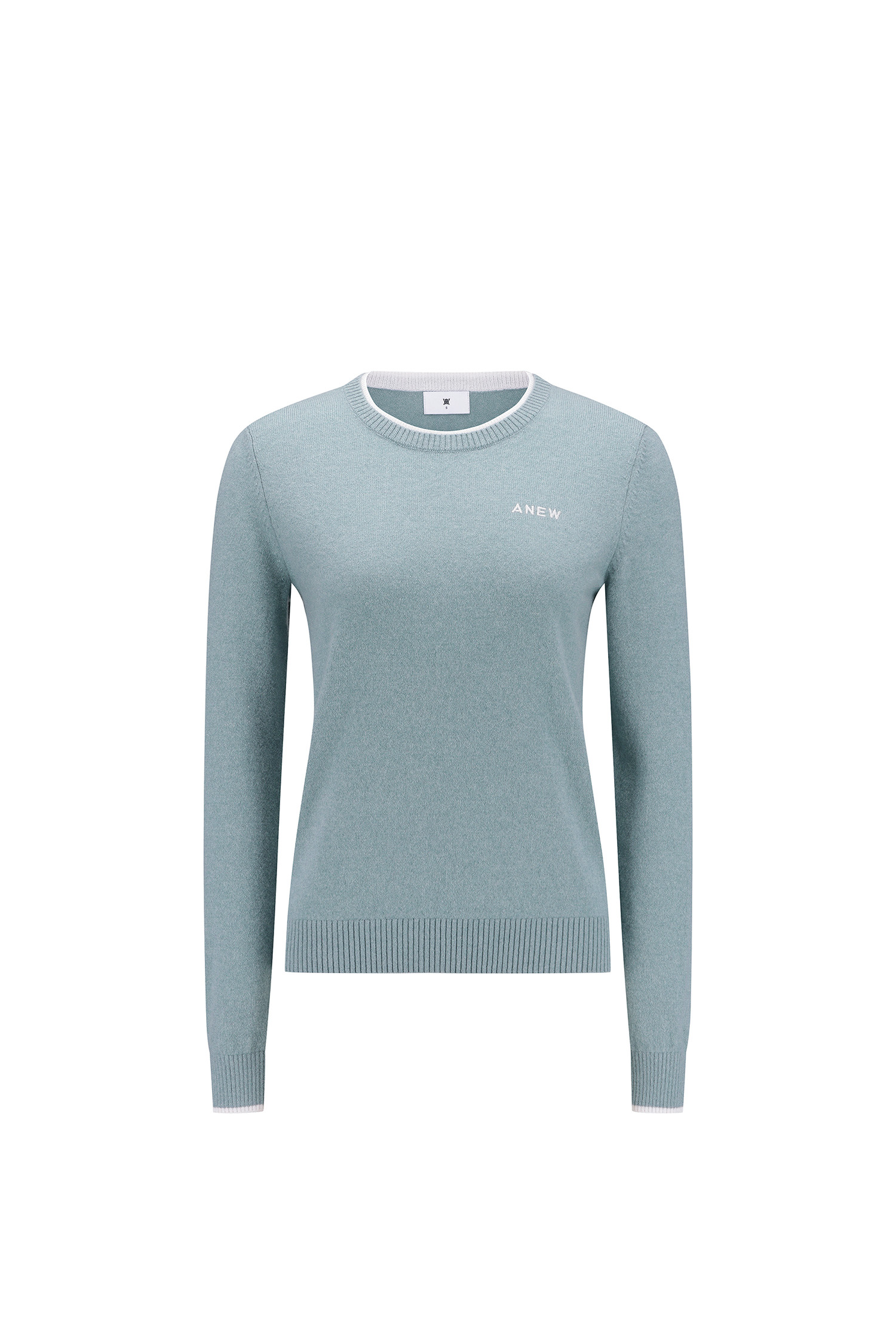 WOMEN SP CASHMERE ROUND SWEATER_BL | Seoul Golf Fashion