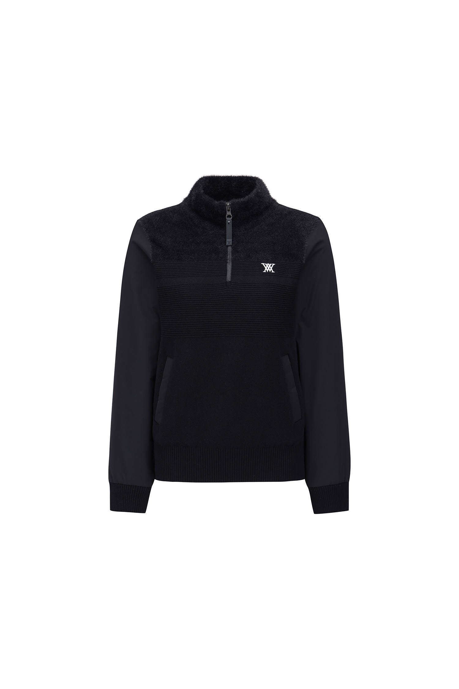 WOMEN WI HALF ZIP SWEATER_BK | Seoul Golf Fashion