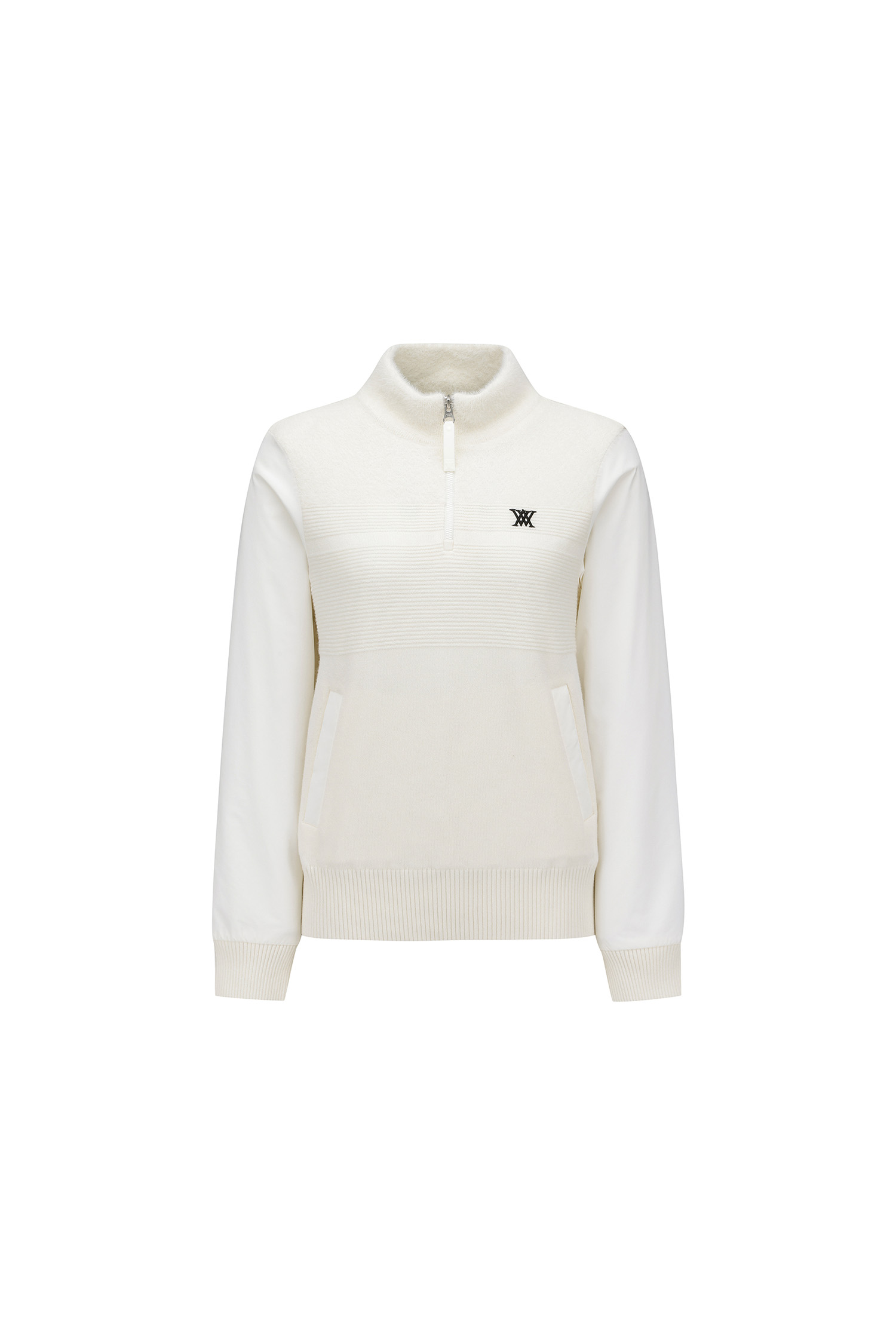 WOMEN WI HALF ZIP SWEATER_CR | Seoul Golf Fashion
