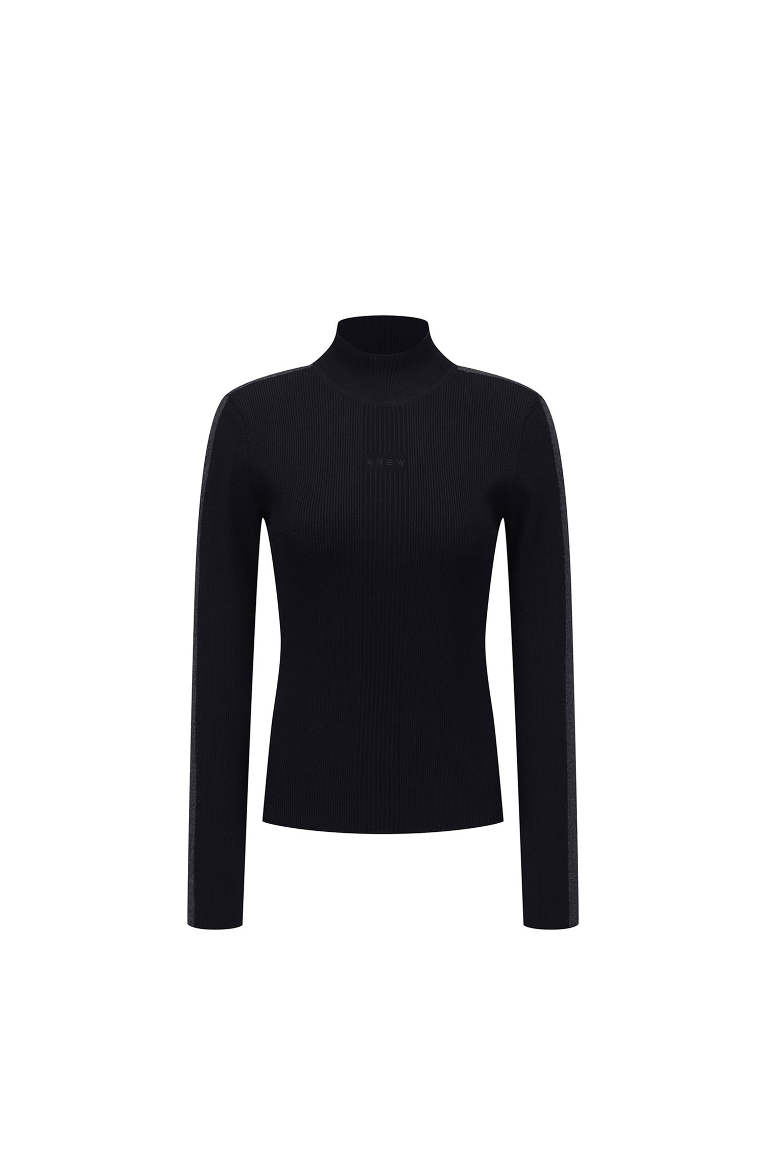 WOMEN FA MOCK NECK SWEATER_BK | Seoul Golf Fashion