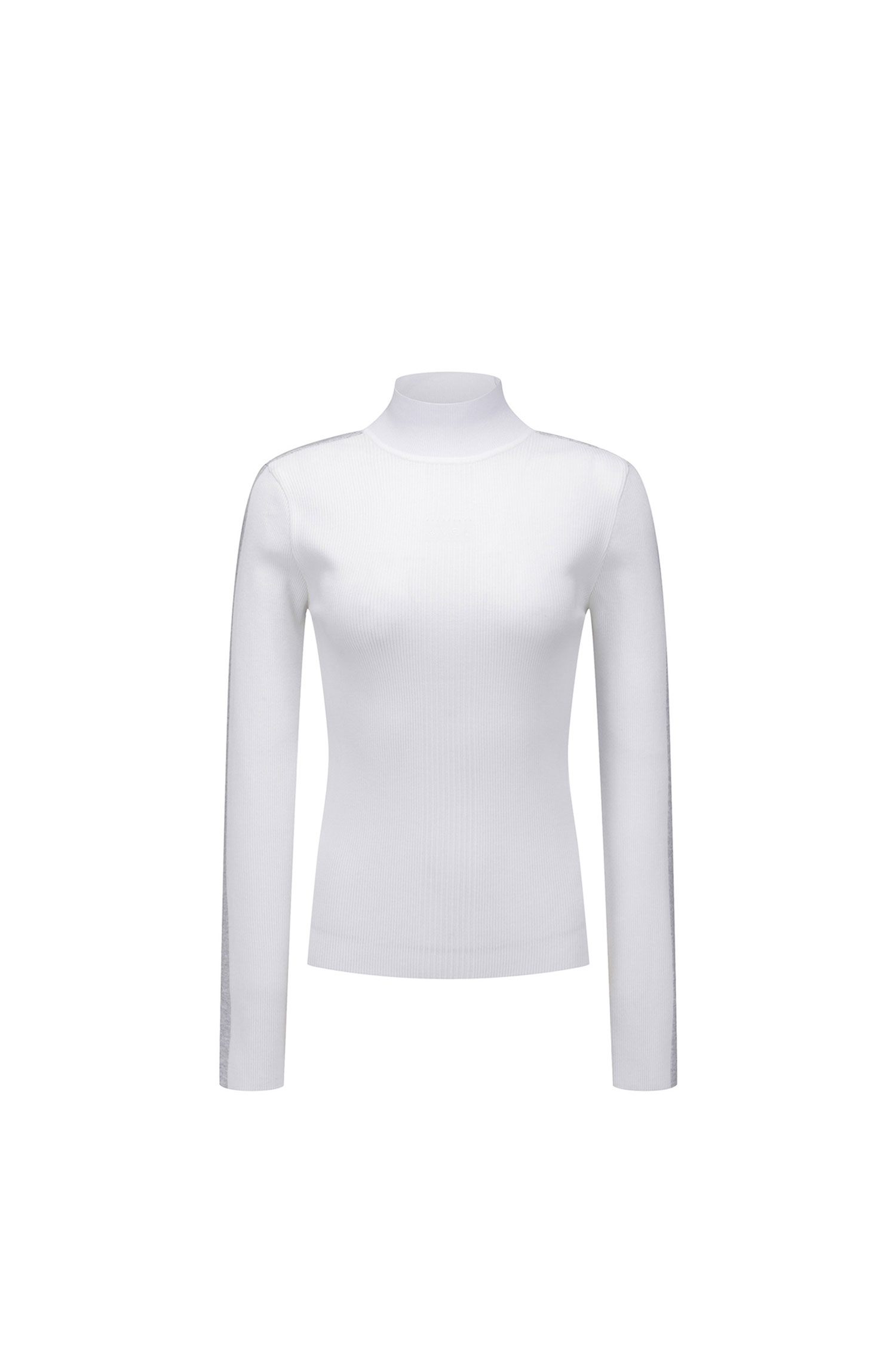 WOMEN FA MOCK NECK SWEATER_WH | Seoul Golf Fashion