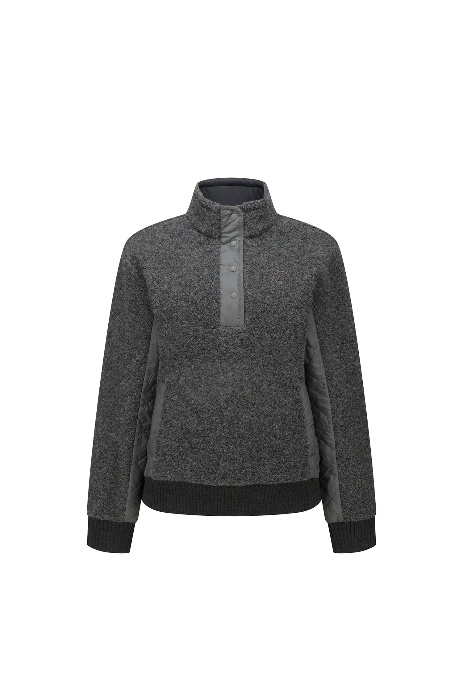 WOMEN WI HIGH NECK LONG T-SHIRT_MG | Seoul Golf Fashion