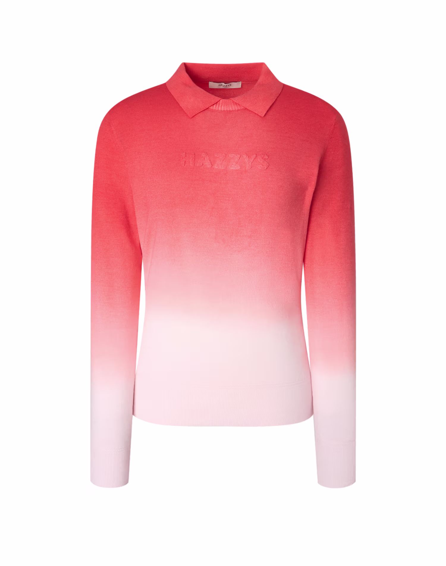 Áo len nữ màu hồng gradient một lớp — Hazzys Knit