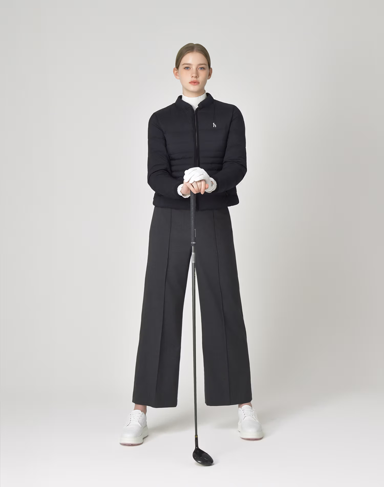 Áo khoác lông vũ nhẹ Essential màu đen dành cho nữ — Hazzys Knit