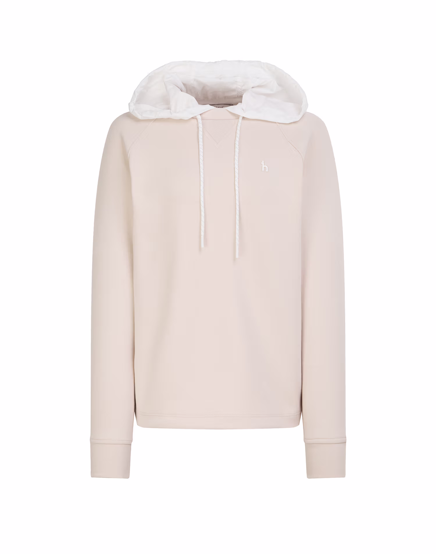 Áo nỉ có mũ màu be dành cho nữ, chất liệu jersey. — Hazzys | Seoul Golf Fashion