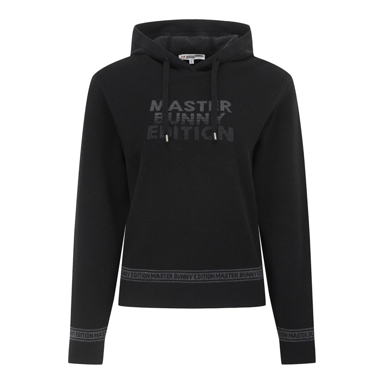 Áo knit golf nữ — Master Bunny Edition (Đen) | Seoul Golf Fashion