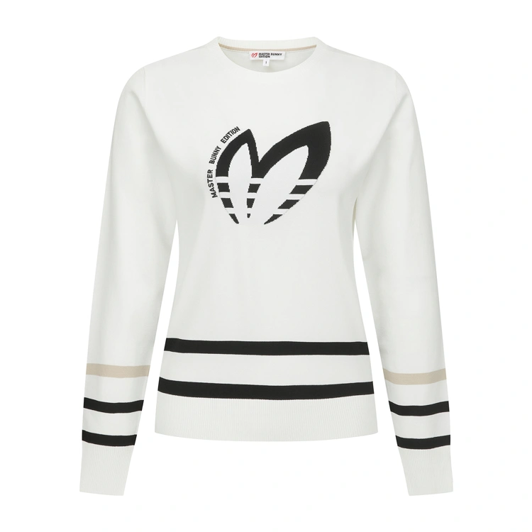 Áo knit golf nữ — Master Bunny Edition (Trắng) | Seoul Golf Fashion