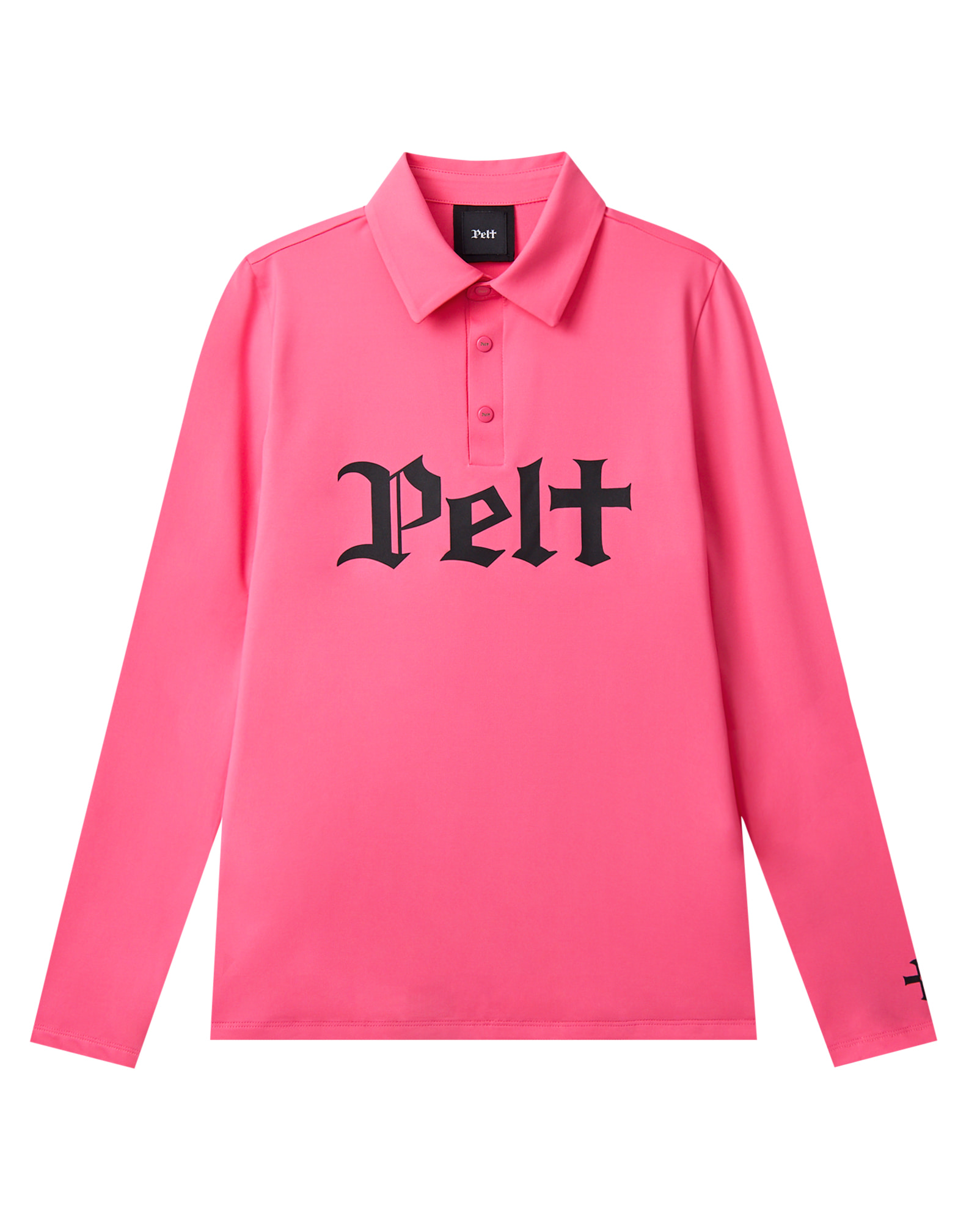 Áo thun cổ tròn cơ bản có logo bằng nỉ. | Seoul Golf Fashion