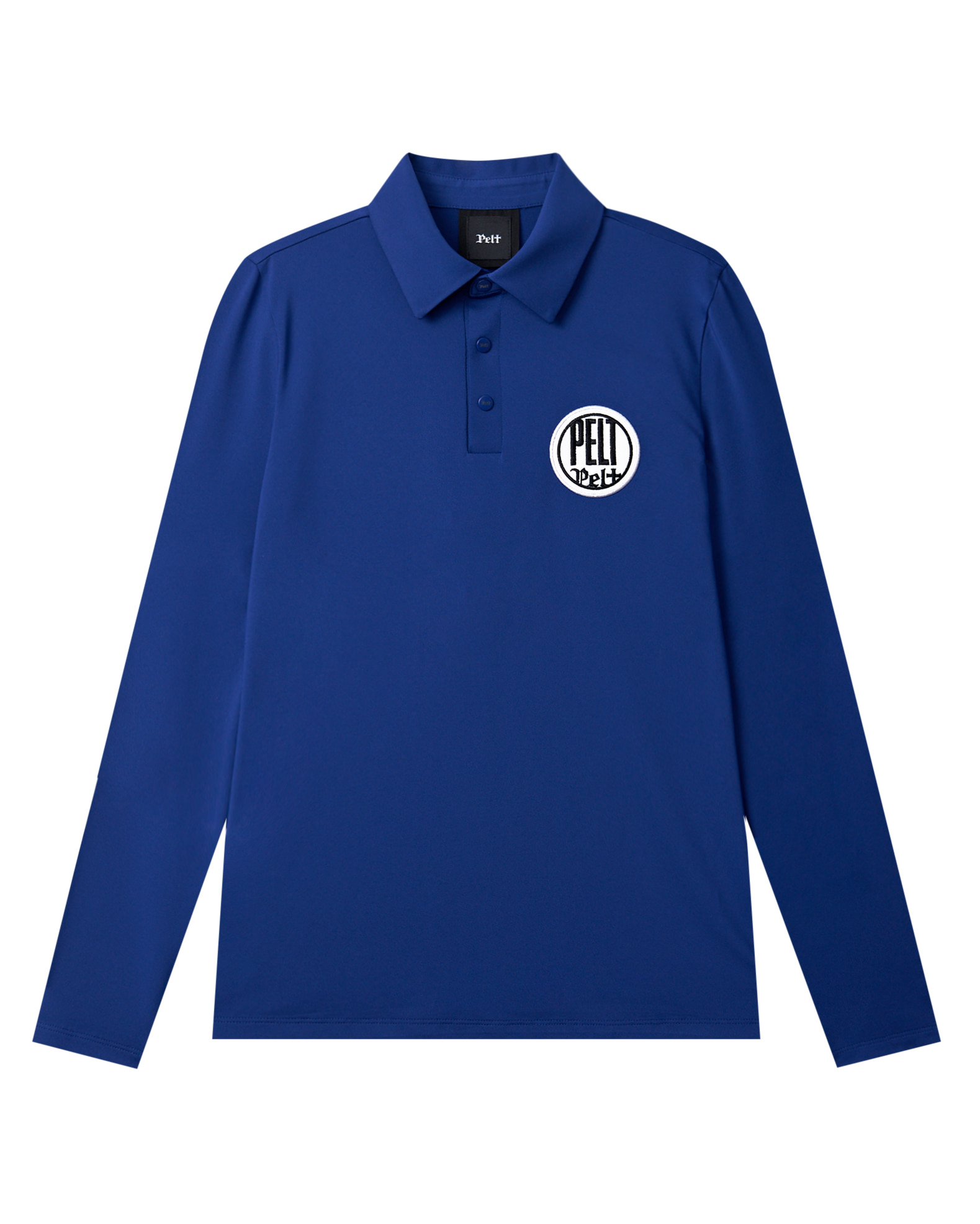 Áo thun cổ tròn có logo hình tròn bằng nỉ. | Seoul Golf Fashion