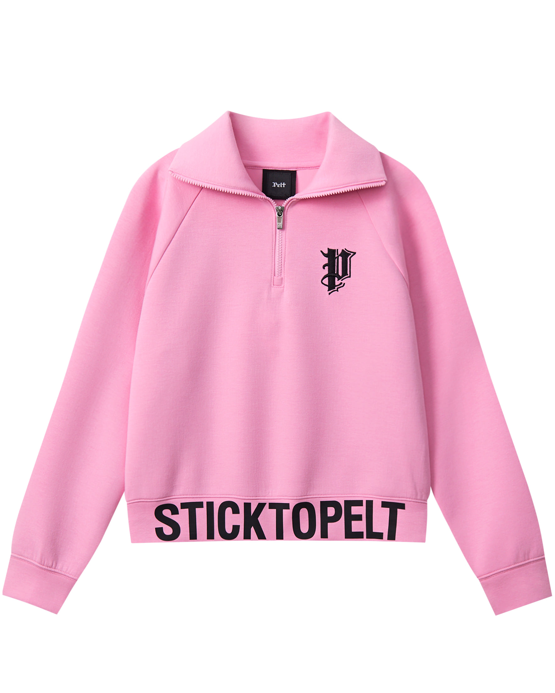 Áo nỉ dài tay cổ mở, khóa kéo nửa thân, chất liệu nỉ. | Seoul Golf Fashion