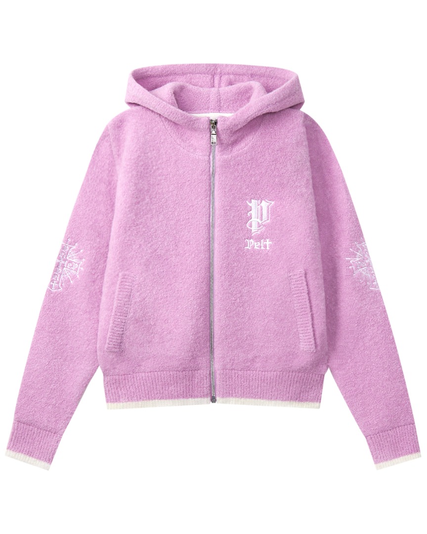 Áo hoodie có khóa kéo dệt kim boucle Stick P Holy Cross | Seoul Golf Fashion