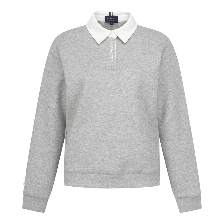 Áo knit golf nữ — Pearly Gates (Xám) | Seoul Golf Fashion