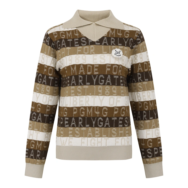 Áo knit golf nữ — Pearly Gates (Be) | Seoul Golf Fashion