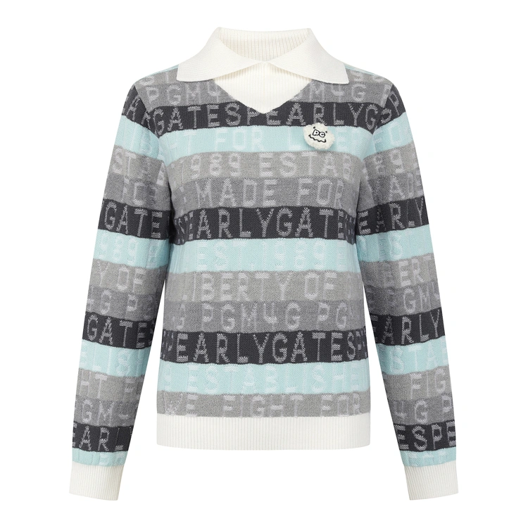 Áo knit golf nữ — Pearly Gates (Xanh dương) | Seoul Golf Fashion