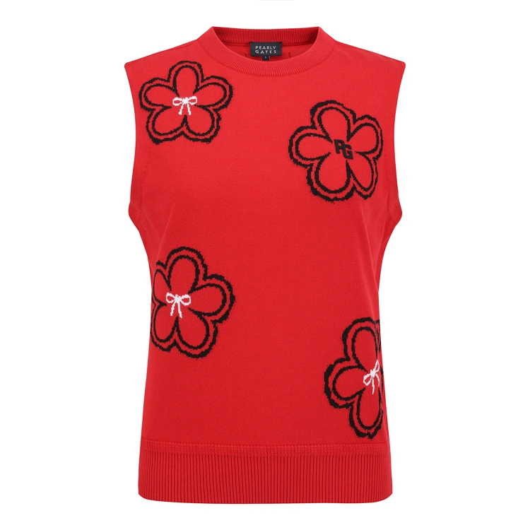 Áo vest golf nữ — Pearly Gates (Đỏ) | Seoul Golf Fashion