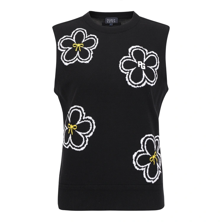 Áo vest golf nữ — Pearly Gates (Đen) | Seoul Golf Fashion