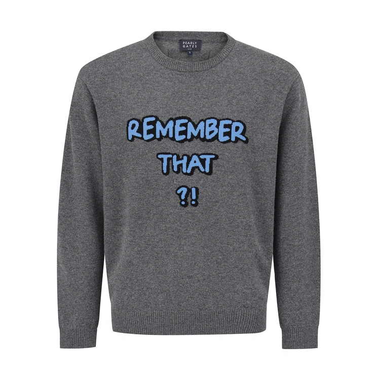 Áo knit golf nữ — Pearly Gates (Xám) | Seoul Golf Fashion