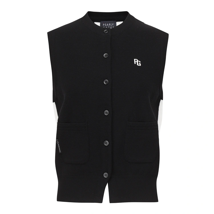 Áo vest golf nữ — Pearly Gates (Đen) | Seoul Golf Fashion