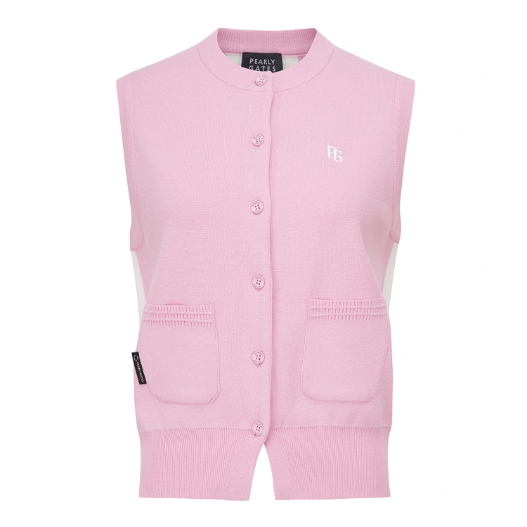 Áo vest golf nữ — Pearly Gates (Hồng) | Seoul Golf Fashion
