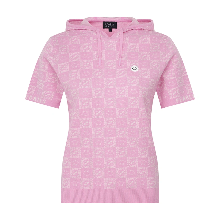 Áo knit golf nữ — Pearly Gates (Hồng) | Seoul Golf Fashion