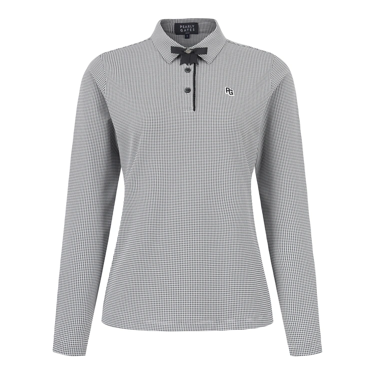 Áo sơ mi golf nữ — Pearly Gates (Đen) | Seoul Golf Fashion