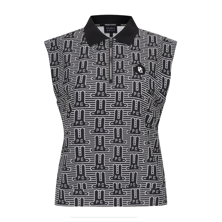 Áo vest golf nữ — Pearly Gates (Đen) | Seoul Golf Fashion