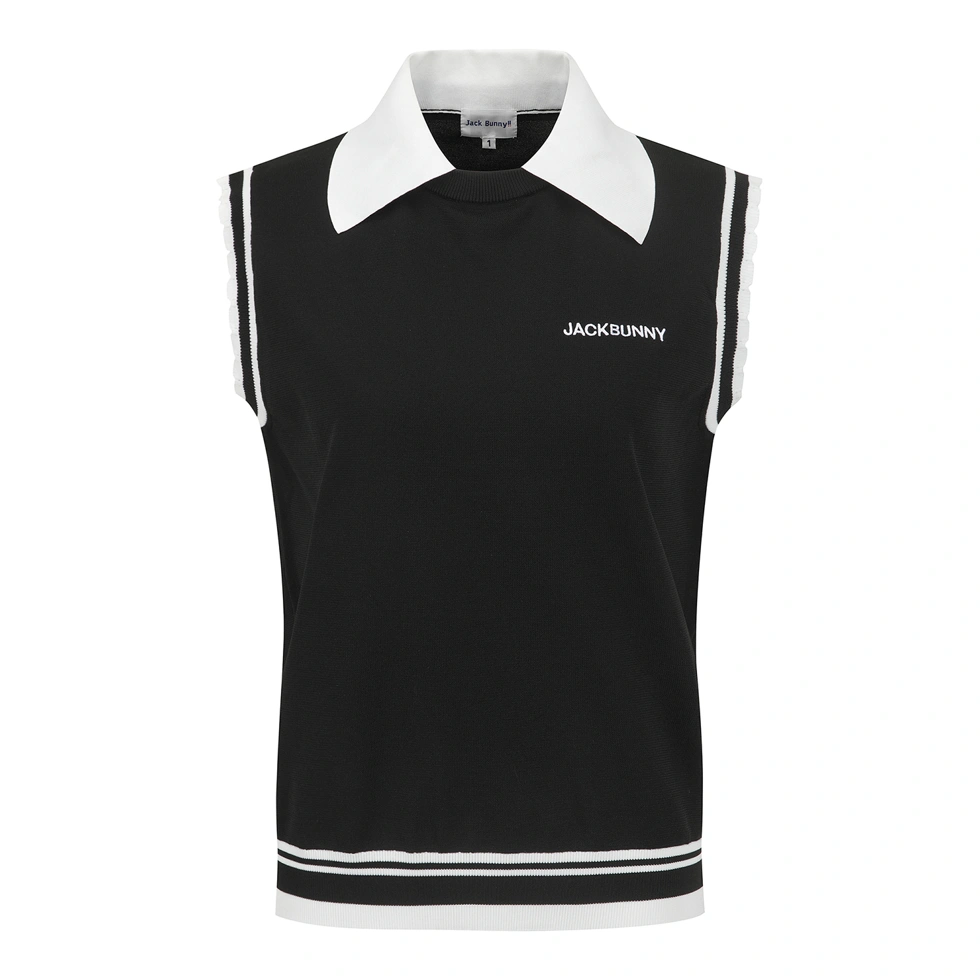 Áo vest golf nữ — Pearly Gates (Đen) | Seoul Golf Fashion