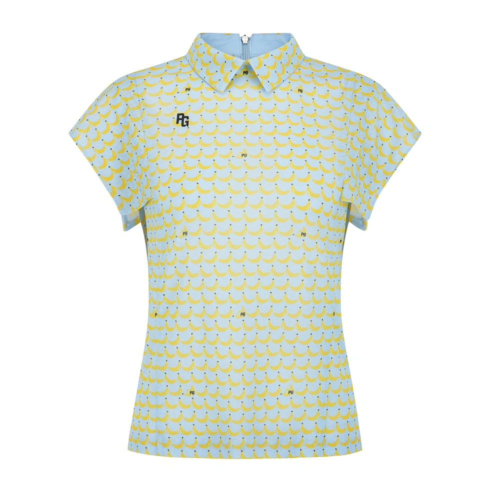 Áo golf nữ — Pearly Gates (Xanh dương) — Pearly Gates | Seoul Golf Fashion