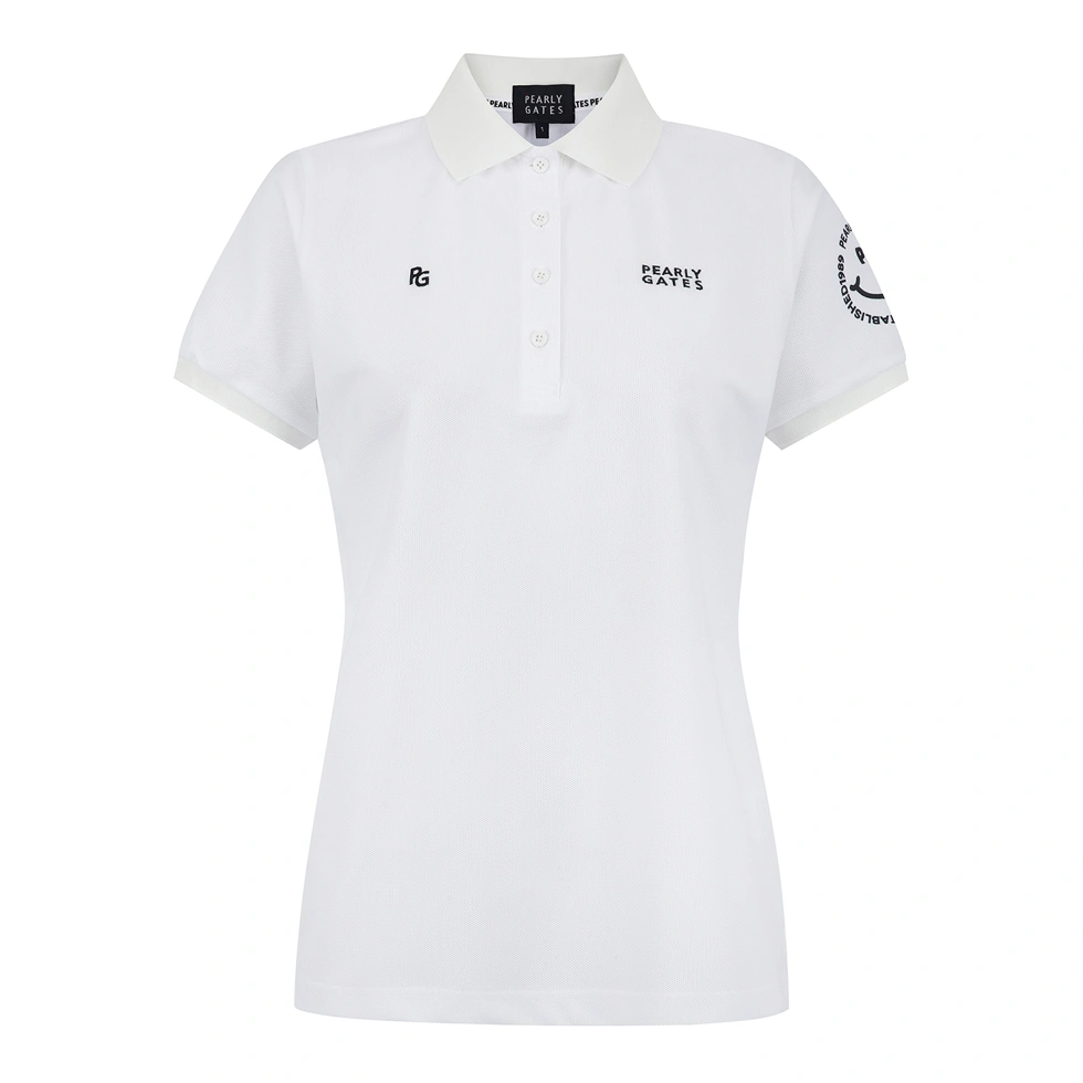 Áo golf nữ — Pearly Gates (Trắng) — Pearly Gates | Seoul Golf Fashion