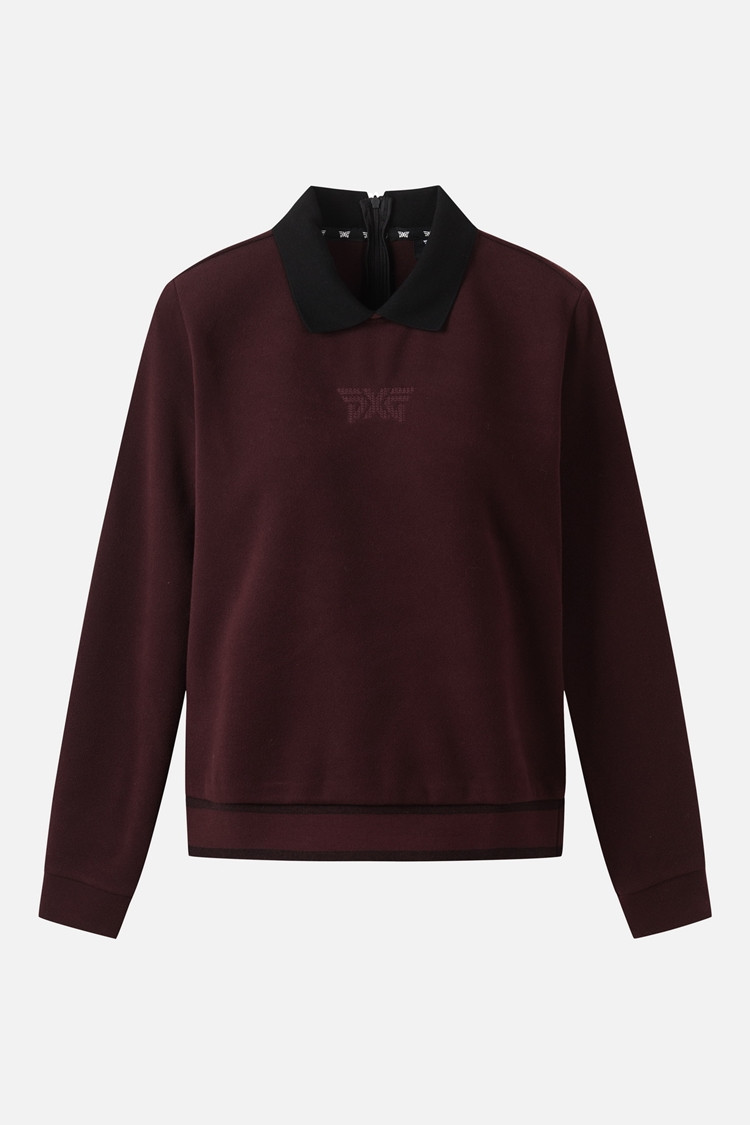 Áo thun dài tay cổ khóa kéo mùa đông dành cho nữ | Seoul Golf Fashion