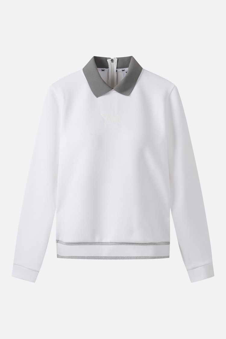 Áo thun dài tay cổ khóa kéo mùa đông dành cho nữ | Seoul Golf Fashion