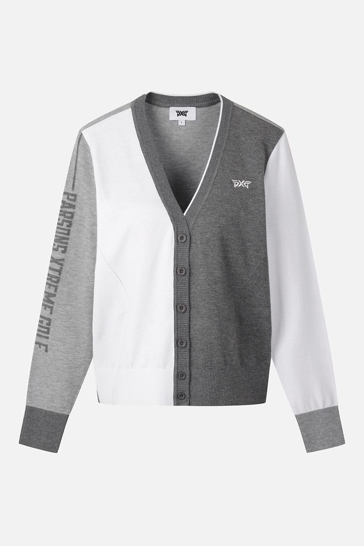 Áo khoác cardigan dệt kim cổ chữ V dành cho nữ | Seoul Golf Fashion