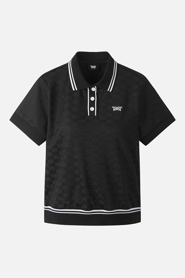 Áo nữ tay ngắn cổ jacquard — PXG | Seoul Golf Fashion