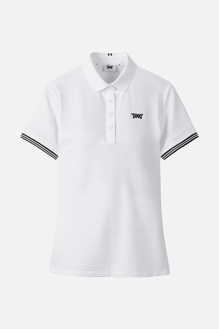Áo ngắn tay cổ họa tiết mới dành cho nữ — PXG | Seoul Golf Fashion