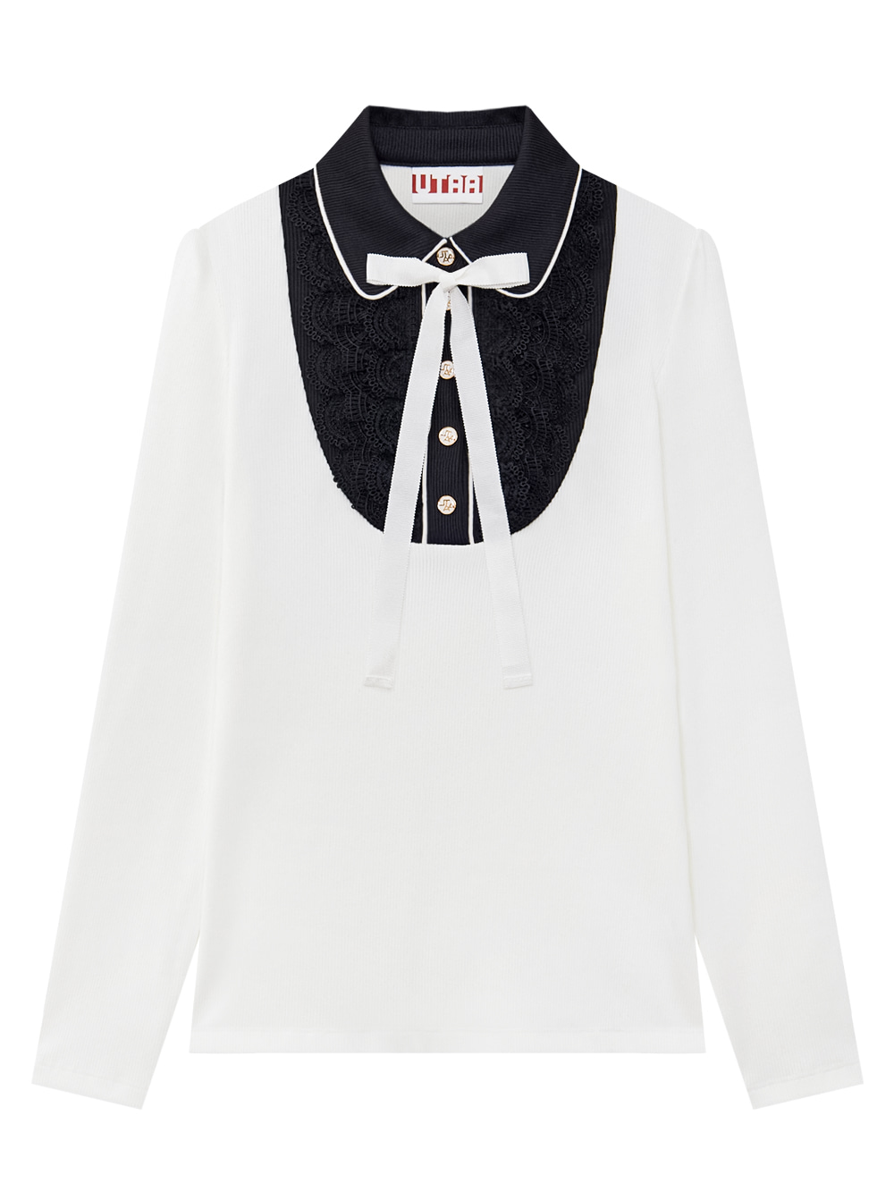 Tay áo PK ren đục lỗ Lily — UTAA Shirt