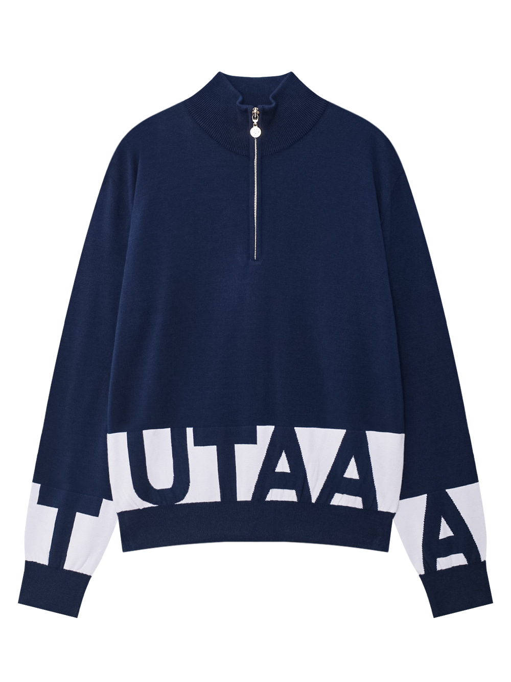 Áo thun cổ kéo nửa thân Signal Monoblock Logo — UTAA Knit