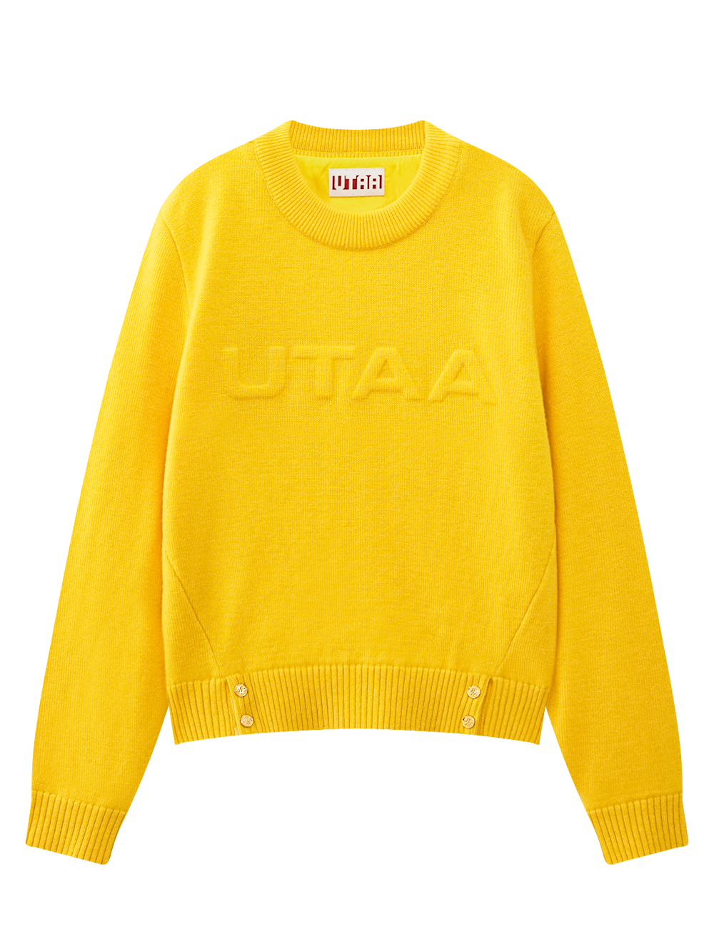 Áo len dệt kim dập nổi màu kem Utah — UTAA Knit
