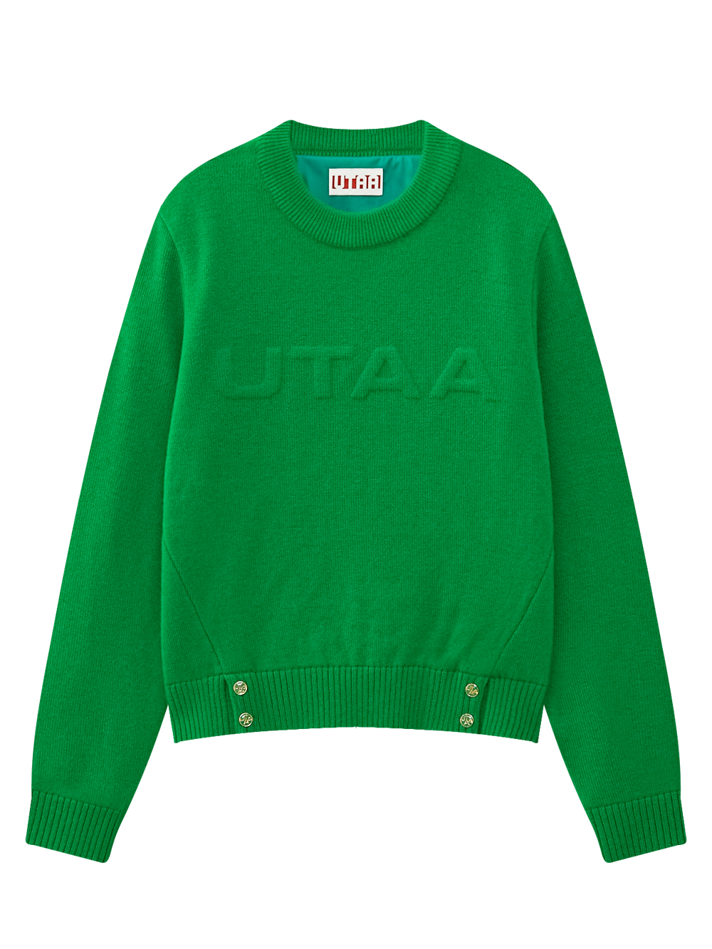 Áo len dệt kim dập nổi màu kem Utah — UTAA Knit