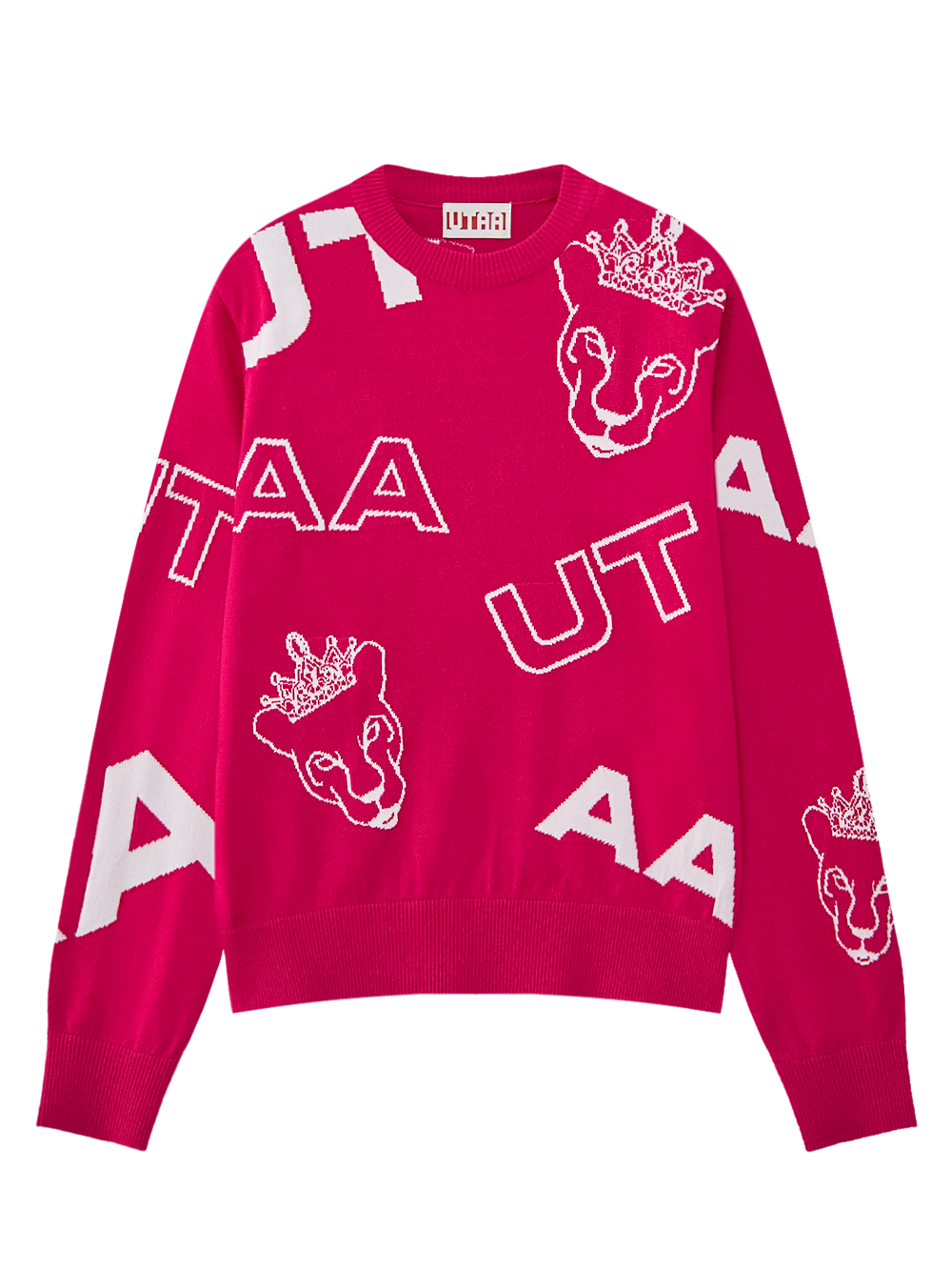 Áo len dệt kim phối logo Utah Panther. — UTAA Knit