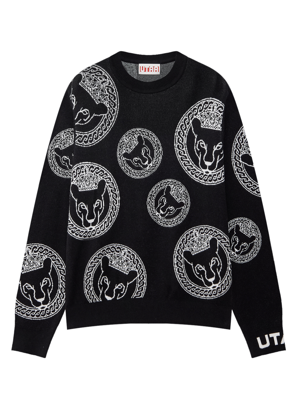 Áo len dệt kim họa tiết báo đốm Utah Ring Panther — UTAA Knit
